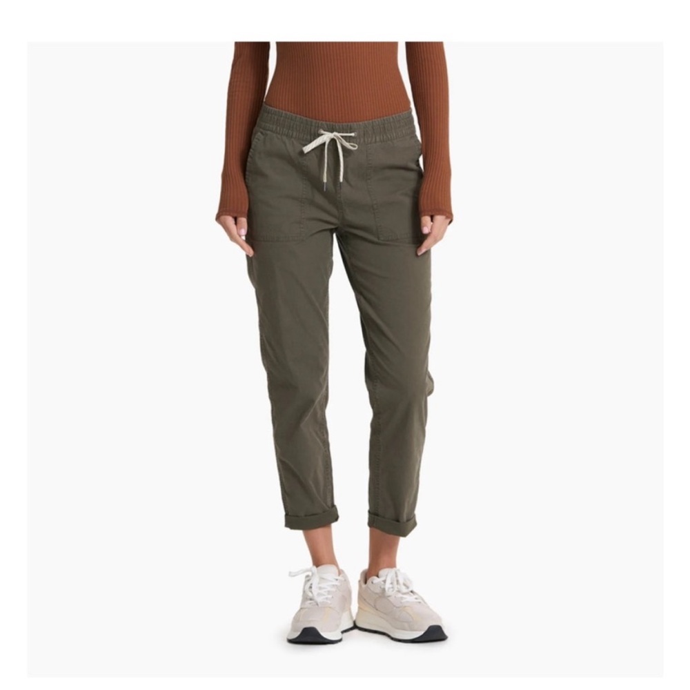 Vuori Vintage Rip Stop Pant in Dark Oregano